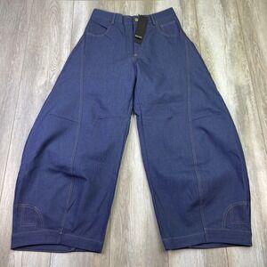 Real Takai Baggy Jeans Mens XL Blue Denim Wide Leg Streetwear Men 30x28 NEW